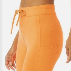 Women's Orange High-Waisted Pants